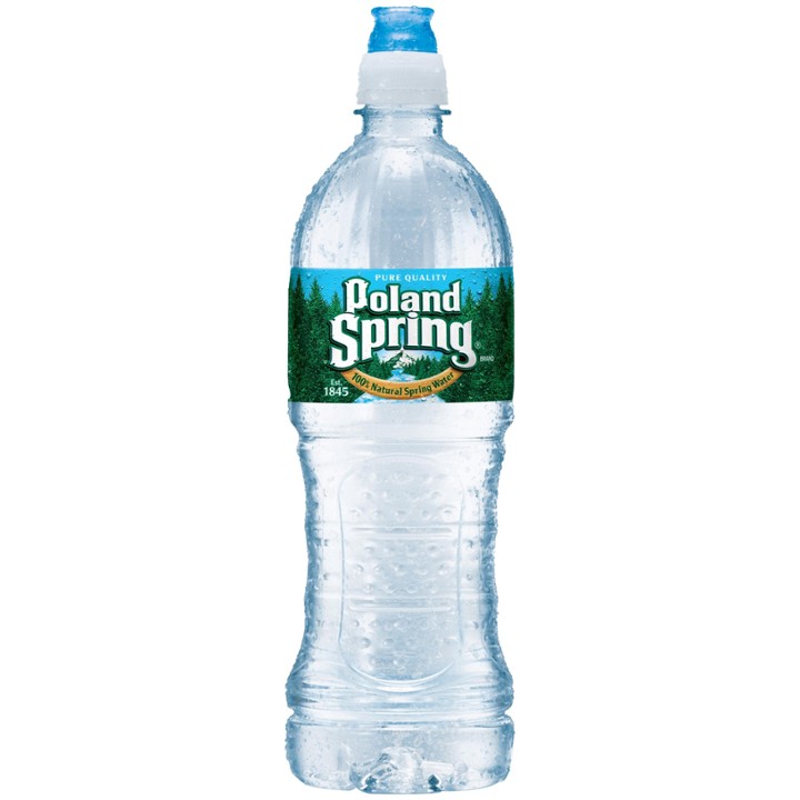 Poland Spring 100% Natural Spring Water Plastic Bottle, 23.7 Oz