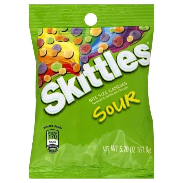 SKITTLES Sour Candy, 5.7 Oz Bag - 5.83 Oz
