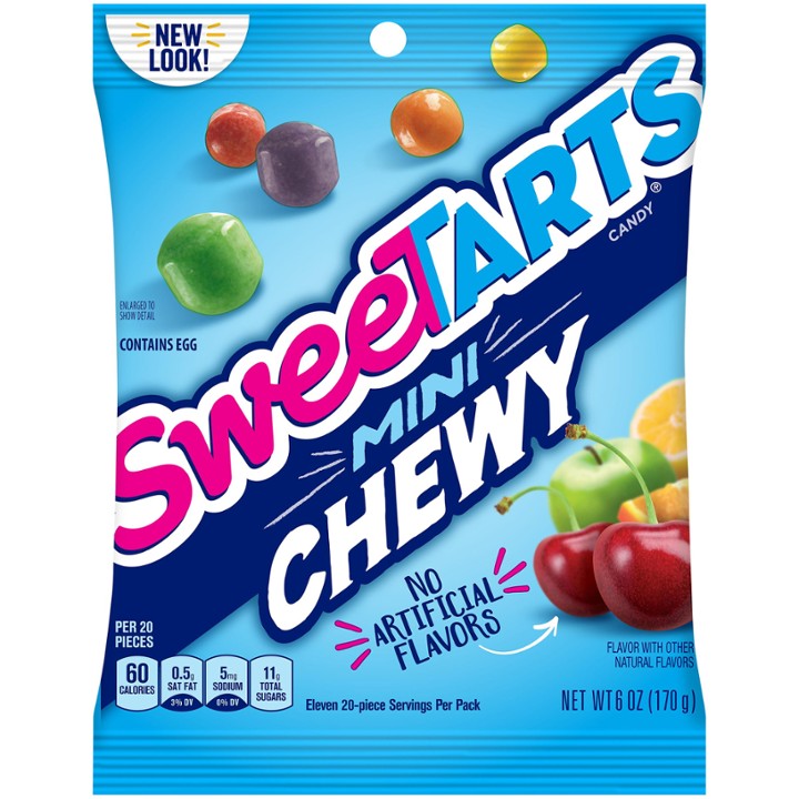 SweeTARTS Mini Chewy Mixed Fruit Candy, 6 Oz