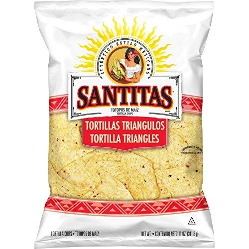 Santitas Tortilla Chips White Corn  11 Oz