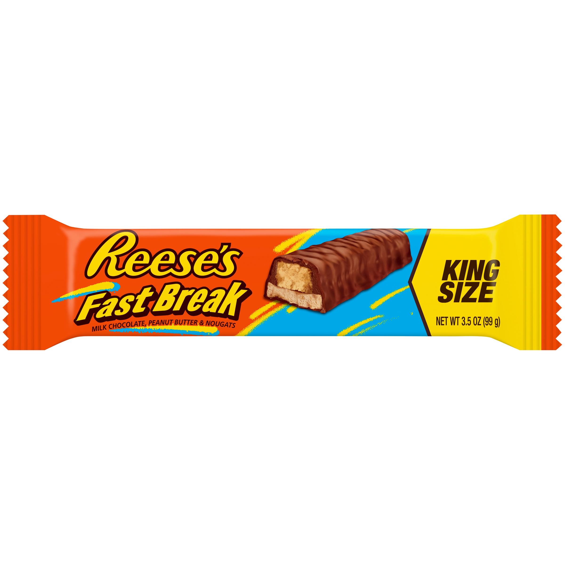 Reese's King Size Candy, Gluten Free, Bar Milk Chocolate, Peanut Butter and Nougat - 3.5 Oz