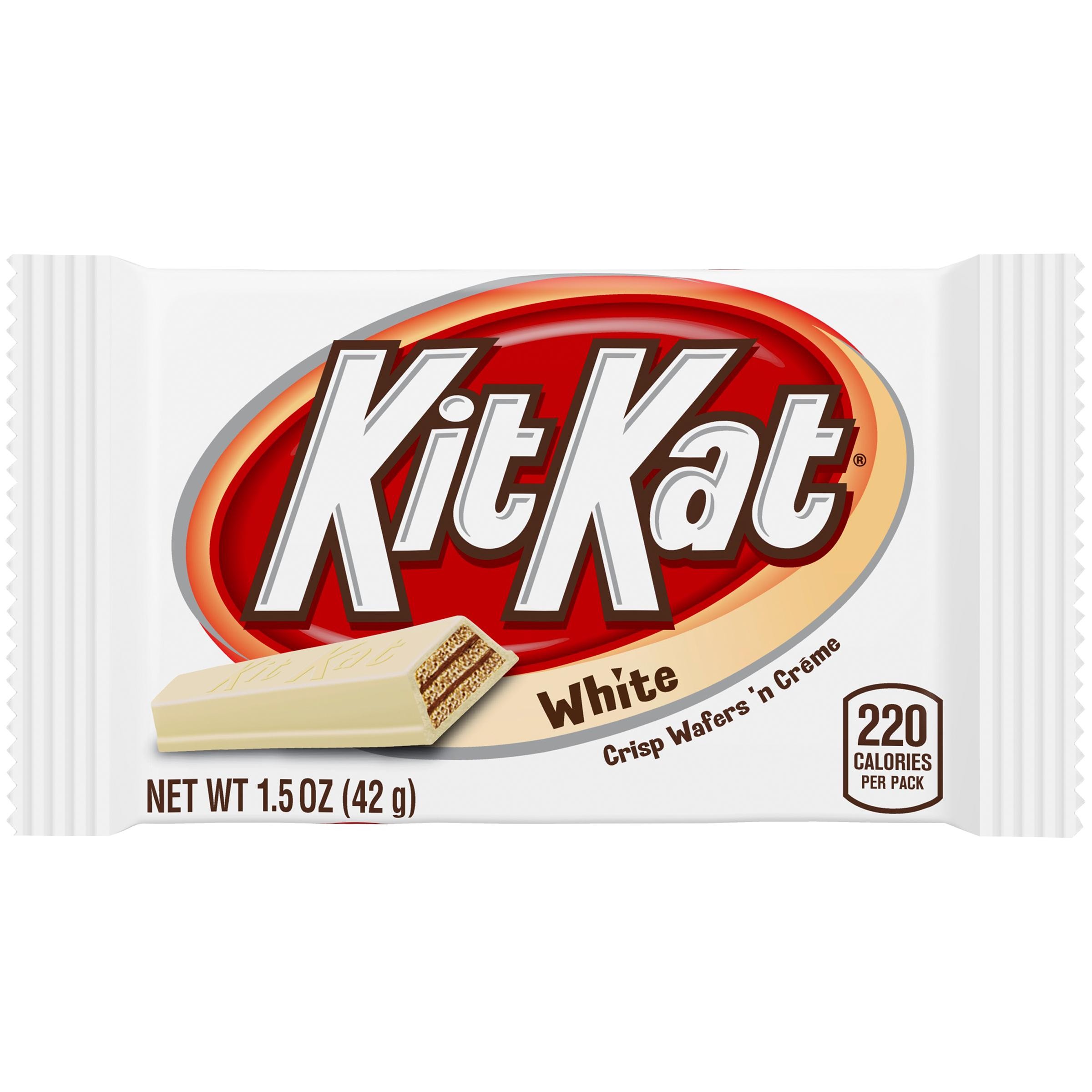 Kit Kat White Creme Wafer Candy, Individually Wrapped Bar White - 1.5 OZ