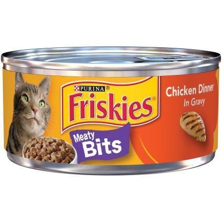 Friskies Gravy Wet Cat Food  Meaty Bits Chicken Dinner  5.5 Oz. Can