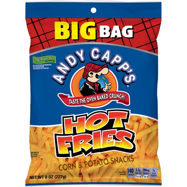 Andy Capp S Big Bag Hot Fries  8 Oz