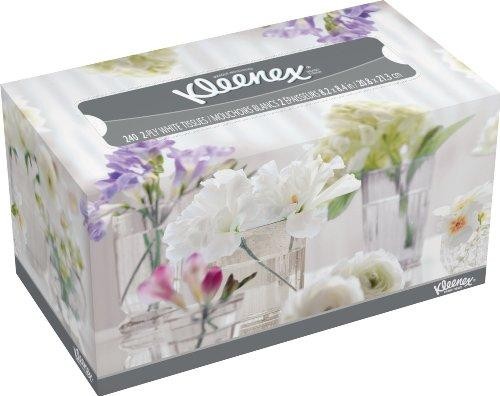 Kleenex Facial Tissue, White, 230-count (Pack of 18)