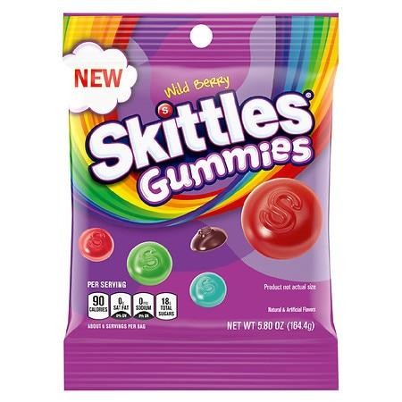 SKITTLES Wild Berry Gummy Candy, 5.8 Oz Bag - 5.919 Oz