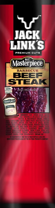 Jack Link's Beef Snack Stick, Protein Snack, KC Masterpiece BBQ, 1oz (1 Steak)