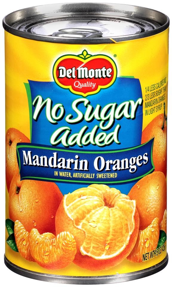 Del Monte No Sugar Added Mandarin Oranges in Water 15oz