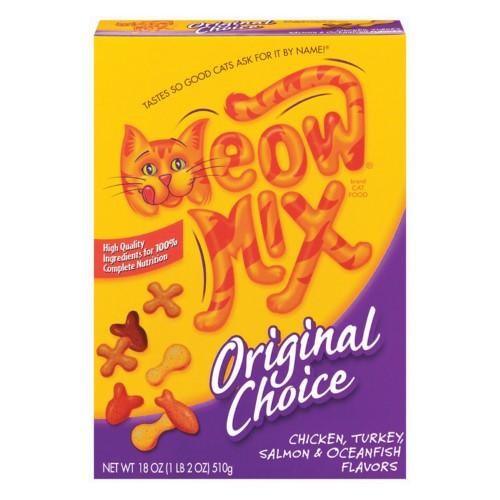 Meow Mix Cat Food Original Choice Dry Cat Food, 18 Oz