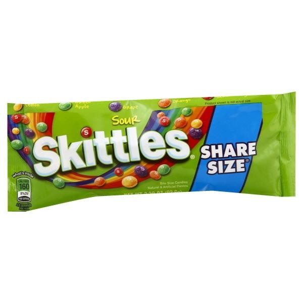 Skittles Sour Candy Share Size Lemon - 3.3 Oz