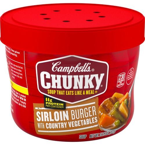 Campbells Chunky Soup - Sirloin Burger with Country Vegetables, 15.25 Oz