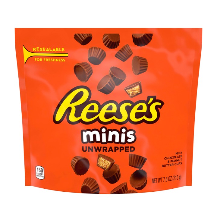 Peanut Butter Cups Minis, Unwrapped