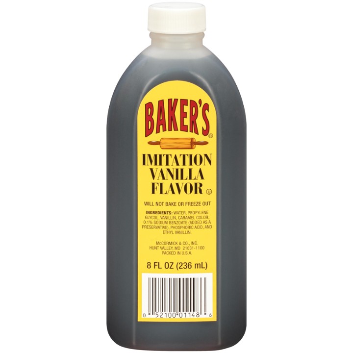 (2 Pack) Baker's Imitation Vanilla Flavor, 8 Fl Oz