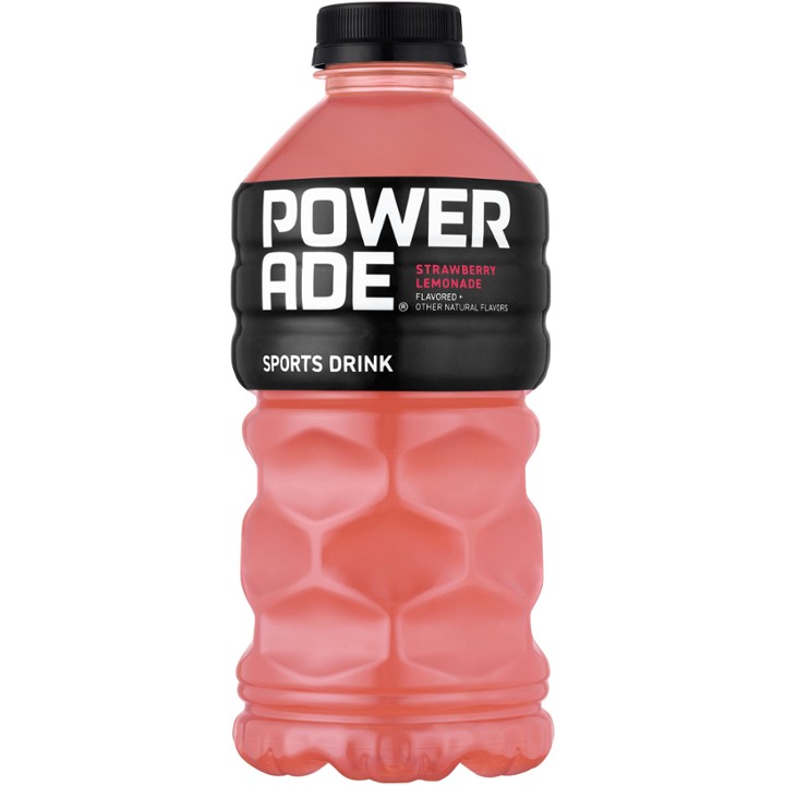 POWERADE Strawberry Lemonade, ION4 Electrolyte Enhanced Fruit Flavored Sports Drink, 32 Fl Oz - 32 Oz