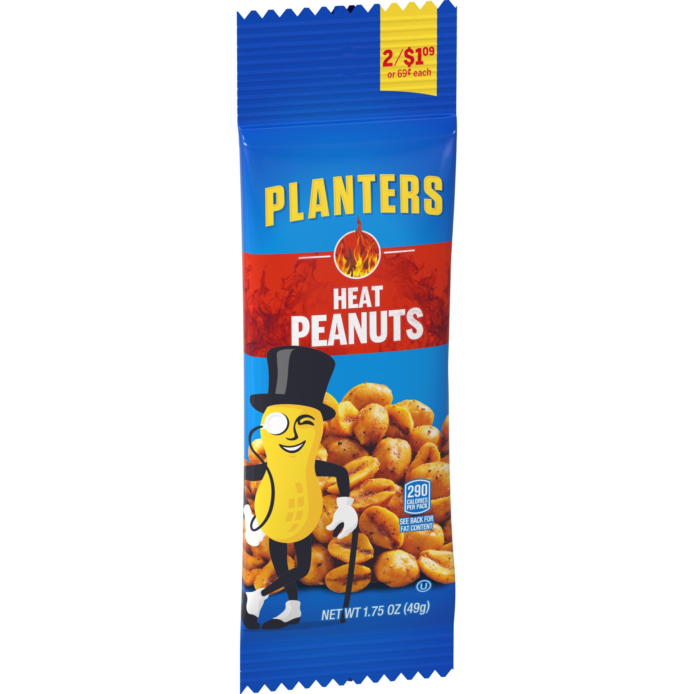 Planters Heat Peanuts, 1.75 Oz Bag