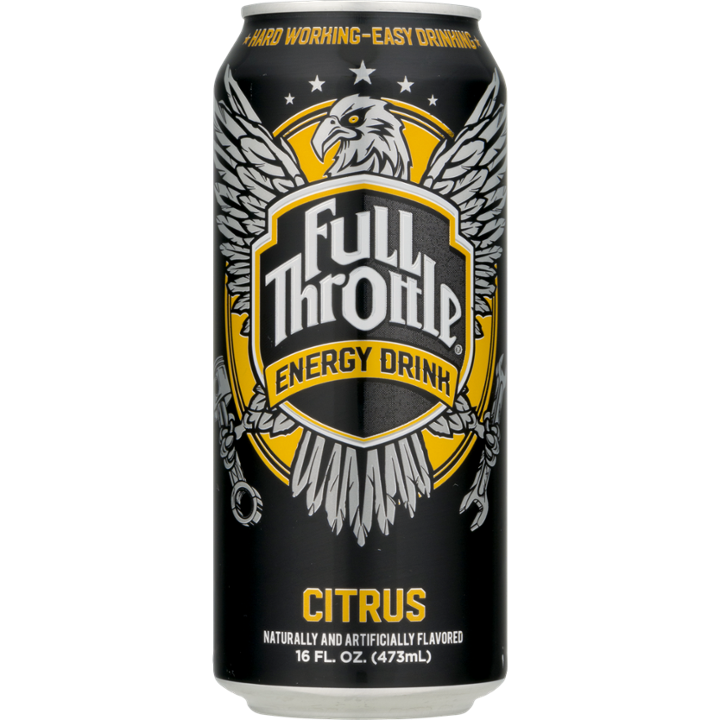 Full Throttle Energy Drink, Full Citrus Flavor - 16 Fl Oz