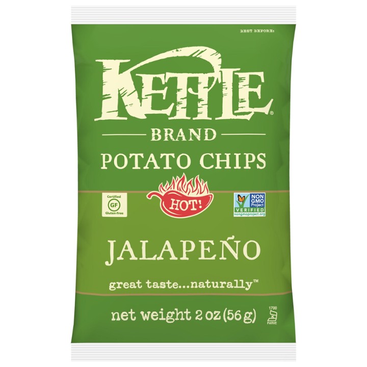 Kettle Jalapeno Potato Chips, 2 Oz