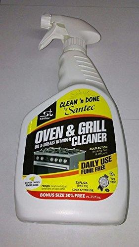 Clean'N Done Oil & Grease Remover Oven & Grill Cleaner 32oz Pack (1, Daily Use (Yellow))