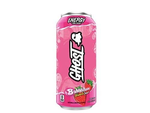 GHOST Energy Drink - Bubblicious Strawberry Splash: Ready to Drink Energy Drink