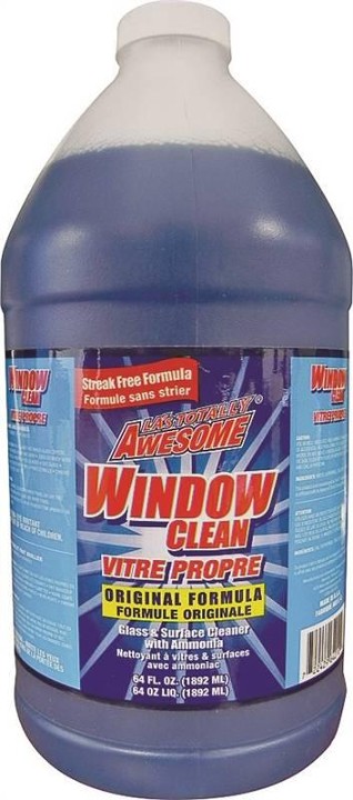 Awesome 240 Glass Cleaner Refill  64 Oz  Blue  Liquid