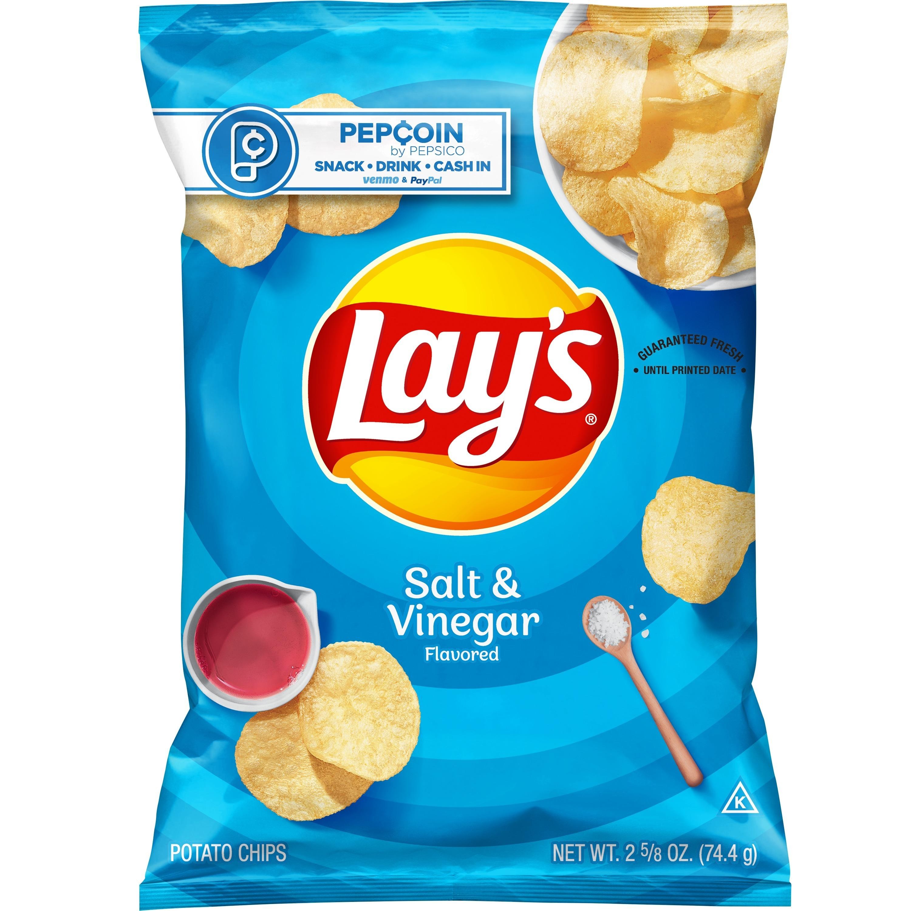 Lay's Potato Chips Salt & Vinegar - 2.63 Oz