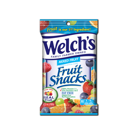 Welch's Mixed Fruit Snack 5 Oz Bagged