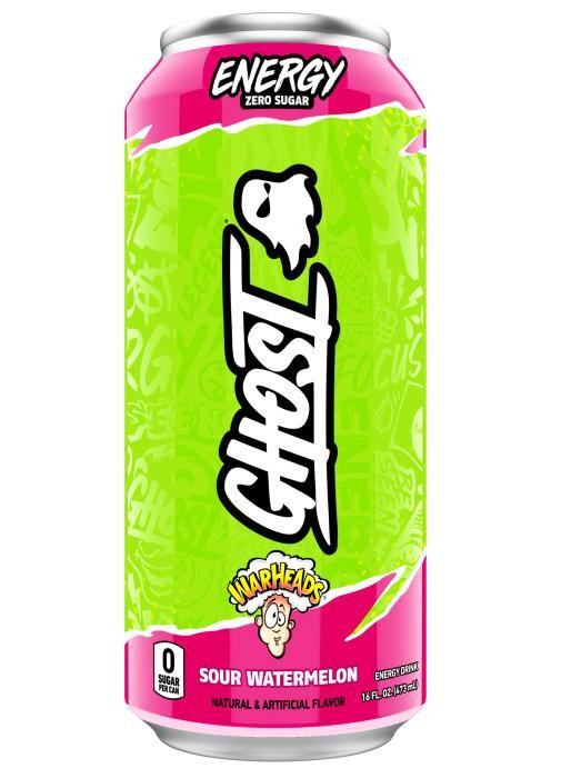Ghost Warheads Sour Watermelon Energy Drink  16 Fl. Oz. Can