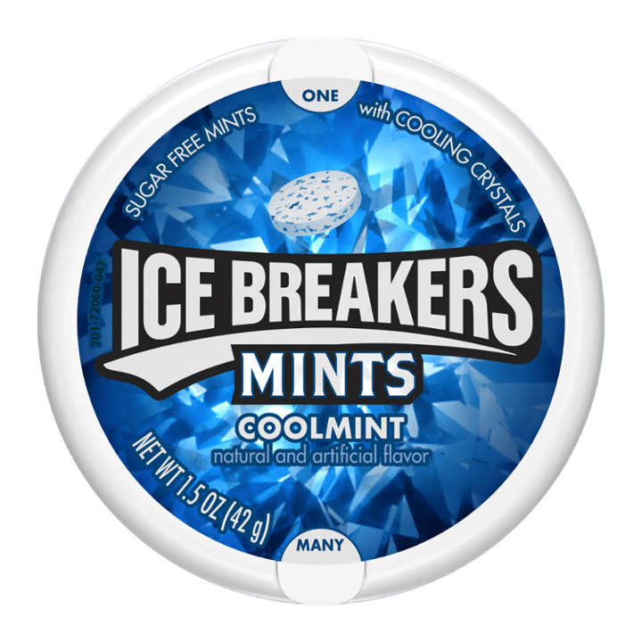 ICE BREAKERS Sugar Free Mints in Coolmint  1.5 Ounces