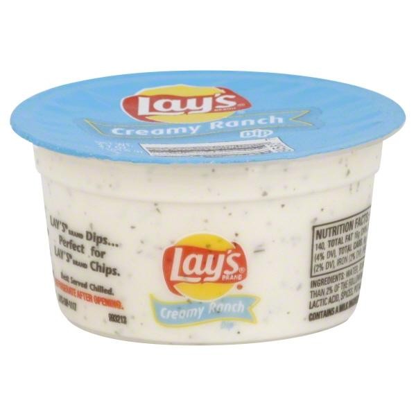 Lays Dips, Creamy Ranch - 3.7 Oz