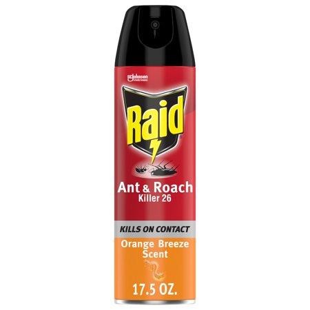 Raid Ant & Roach Killer 26  Orange Breeze Scent  17.5 Oz