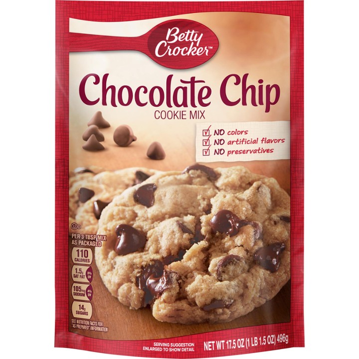 Betty Crocker Chocolate Chip Cookie Mix, 17.5 Oz