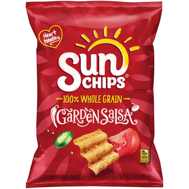 SunChips Garden Salsa Flavored Whole Grain Snacks  7 Oz Bag