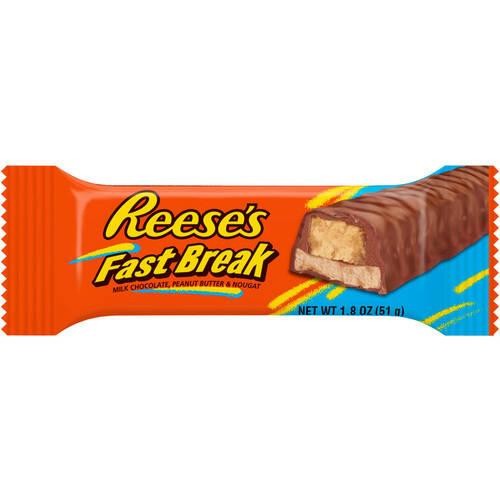 Reese's Fast Break Milk Chocolate, Peanut Butter and Nougat Candy, 1.8 Oz