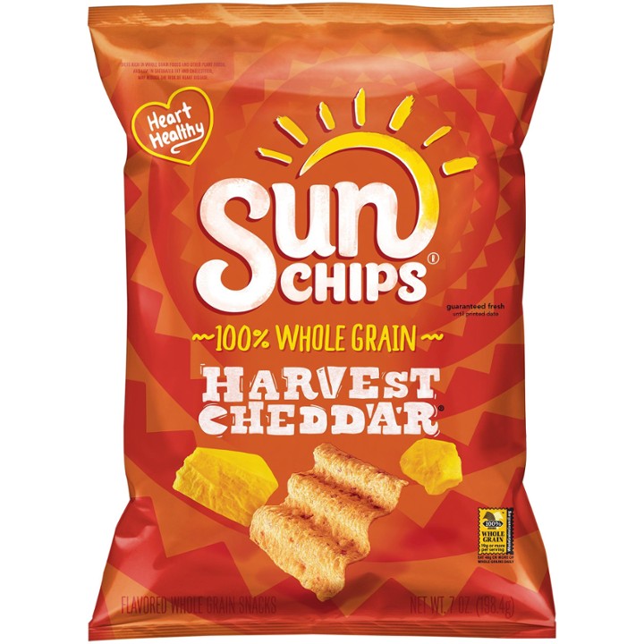 Sun Chips Multigrain Snacks, Harvest Cheddar Flavored - 7 Oz