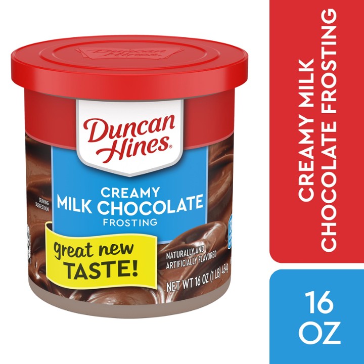 Duncan Hines Creamy Home-Style Milk Chocolate Frosting 16 Oz
