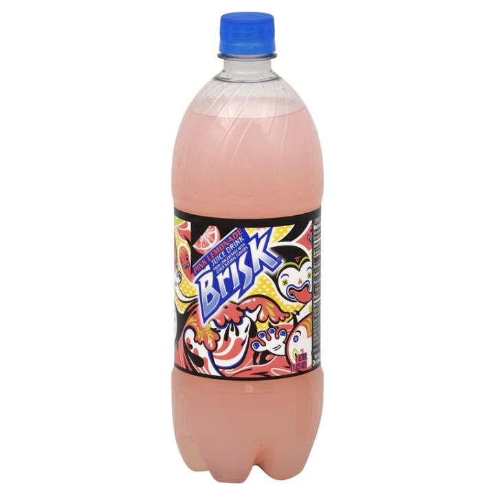 Brisk Juice Drink, Pink Lemonade - 1 Lt