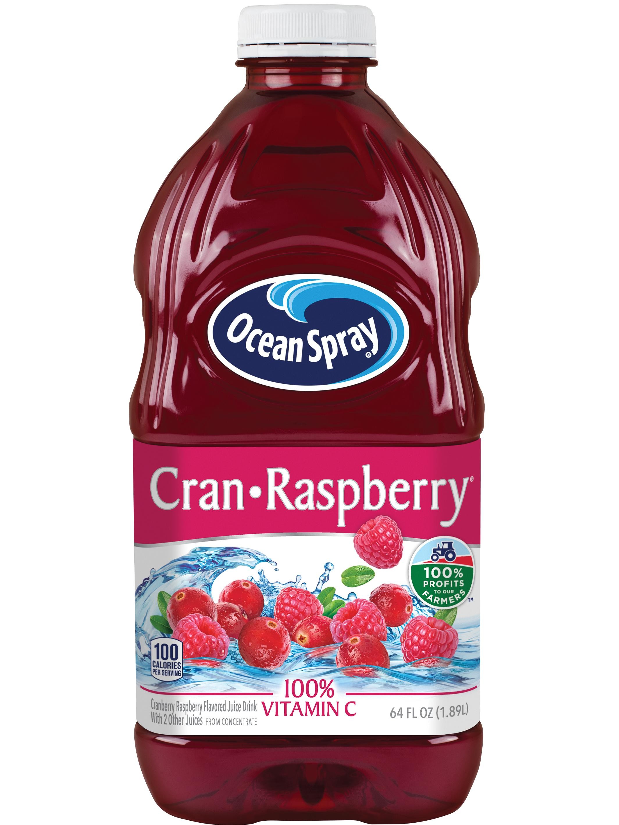 Ocean Spray Juice Drink, Cran-Raspberry - 64 Fl Oz