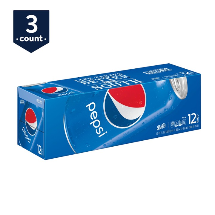 Pepsi Cola Soda Pop  12 Oz  12 Pack Cans