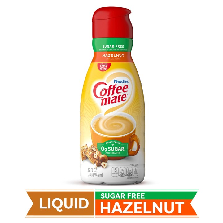 Hazelnut Coffee Creamer Zero Sugar