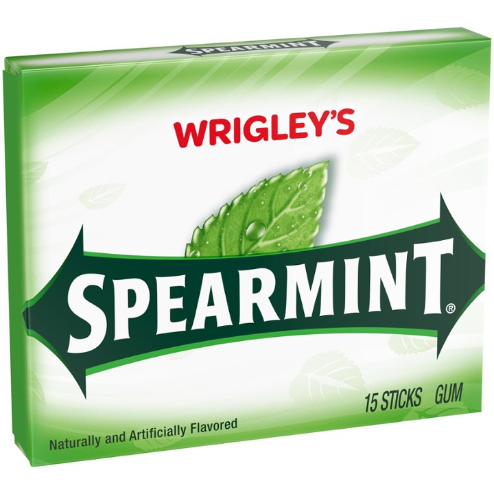 Wrigley S Spearmint Chewing Gum  15 Piece Single Pack