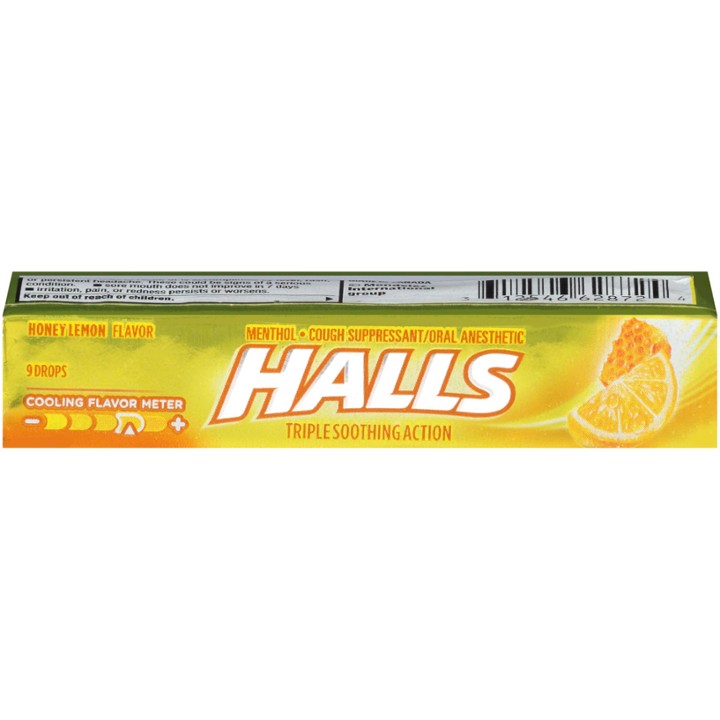 Halls Honey Lemon Stick - 9.0 Ea