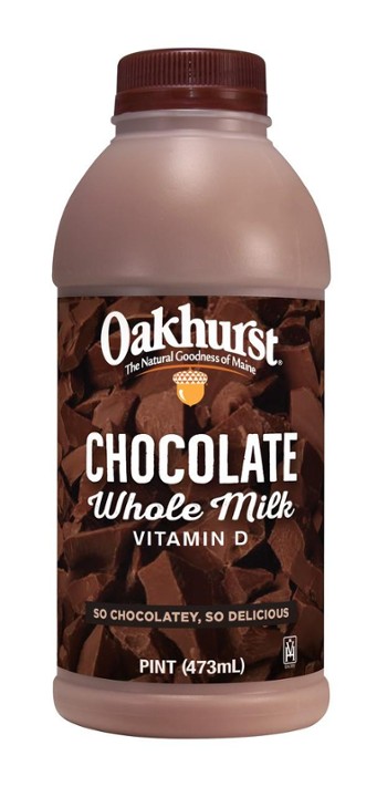 Oakhurst Super Premium Whole Chocolate Milk, 1 Pint