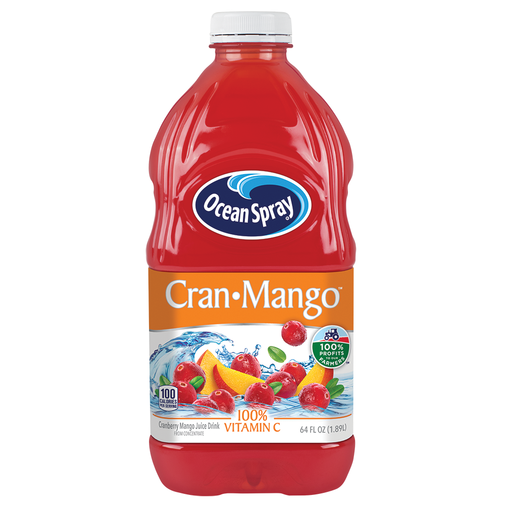 (2 Pack) Ocean Spray Juice, Cran-Mango, 64 Fl Oz, 1 Count
