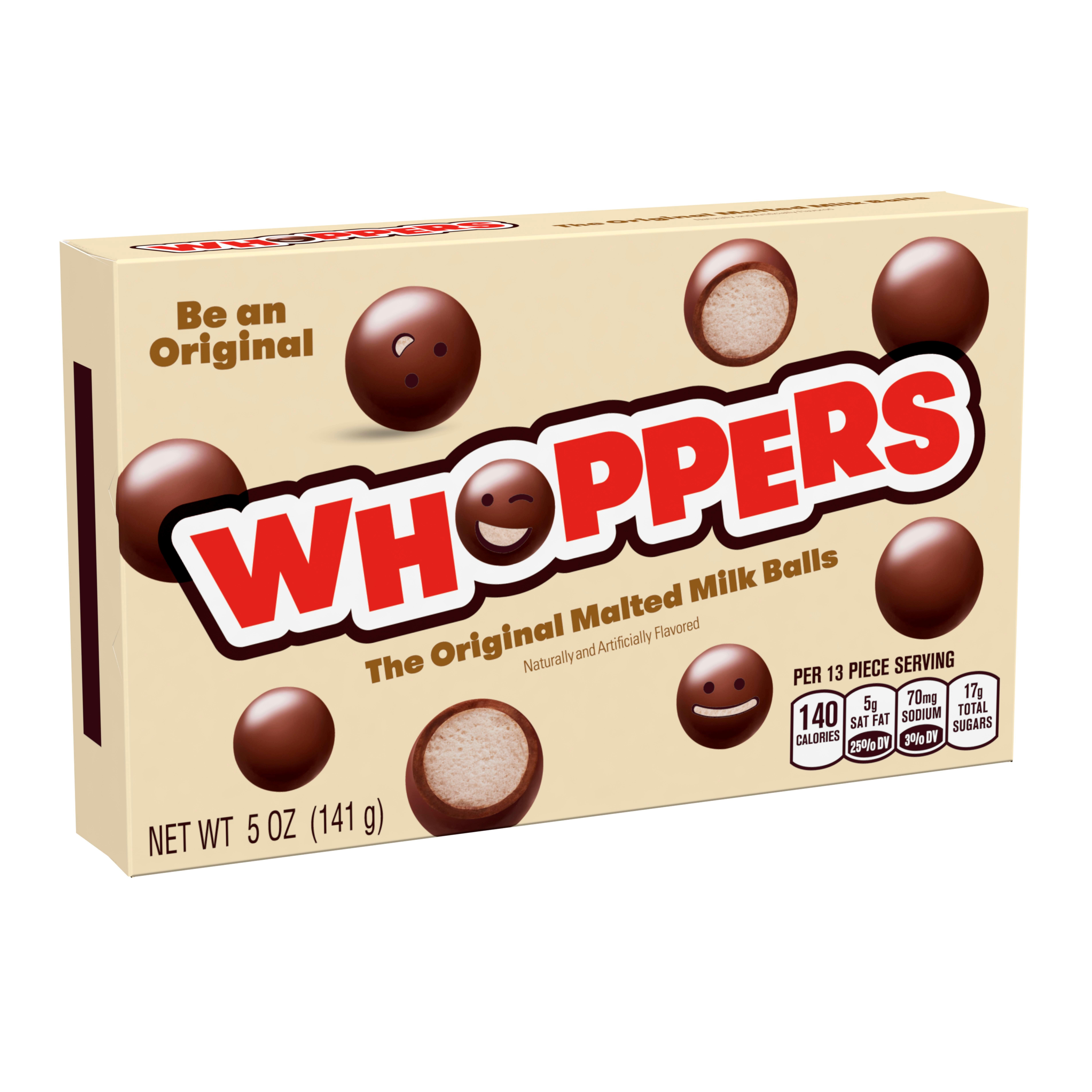Whoppers Original Malted Milk Balls, Movie Box - 5.0 Oz