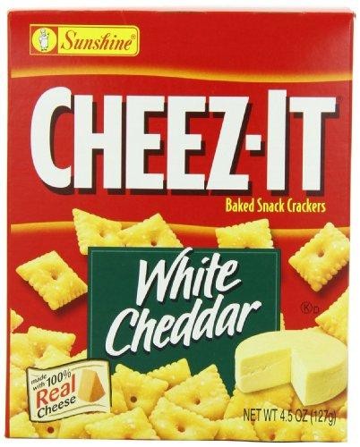 Cheez-It Baked Snack Cheese Crackers White Cheddar - 4.5 OZ