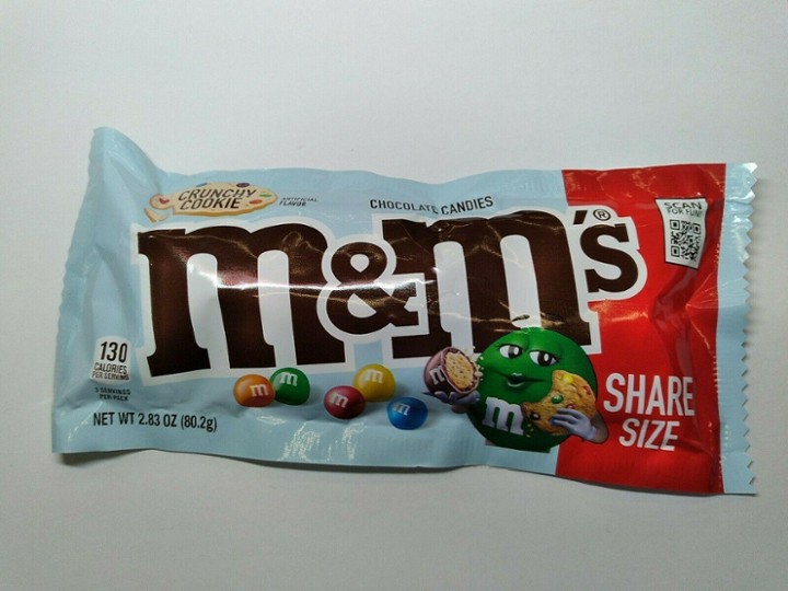 M&M's Crunchy Cookie Milk Chocolate Candy Share Size - 2.83 Oz