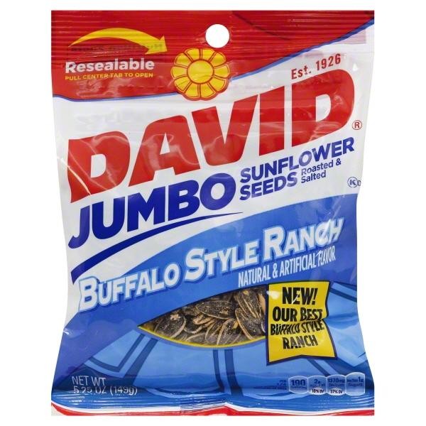 David Jumbo Sunflower Seeds Buffalo Style Ranch
