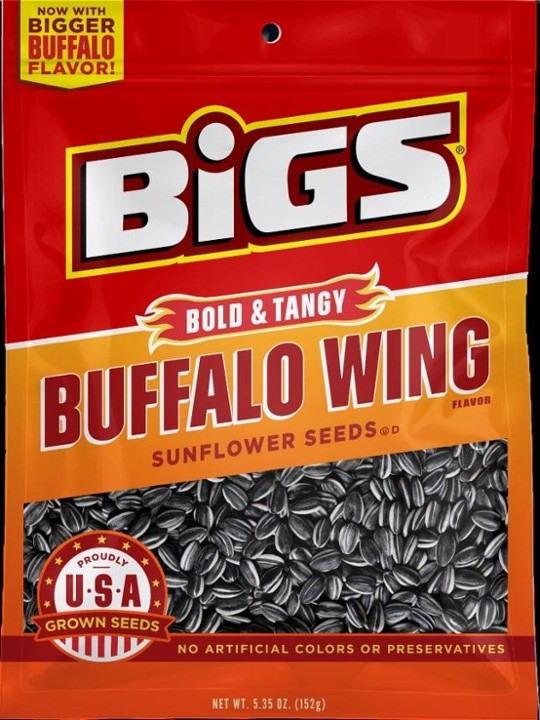 BIGS Buffalo Wing Sunflower Seeds  5.35-oz. Bag