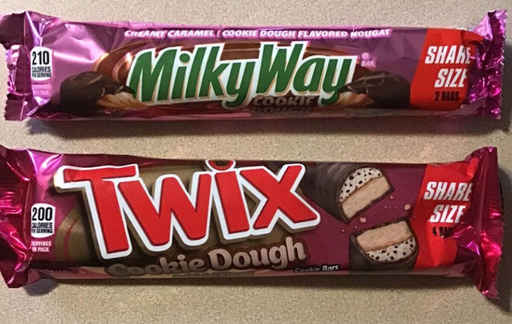 Cookie Dough Twix & Milky Way Share Size Bars BRAND NEW