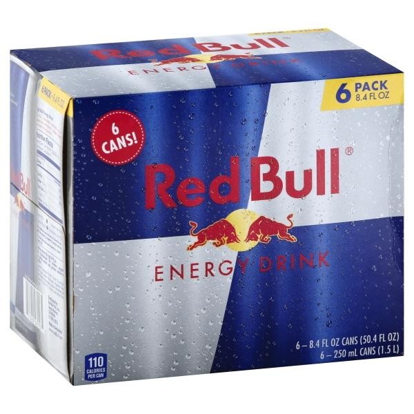 Red Bull Energy Drink - 8.4 Fl Oz X 6 Pack